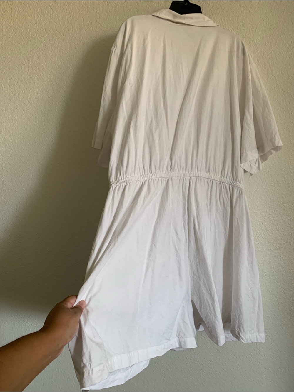 Ava & Viv White Short-Sleeve Tie-Waist Romper Coverup - Picture 11 of 11